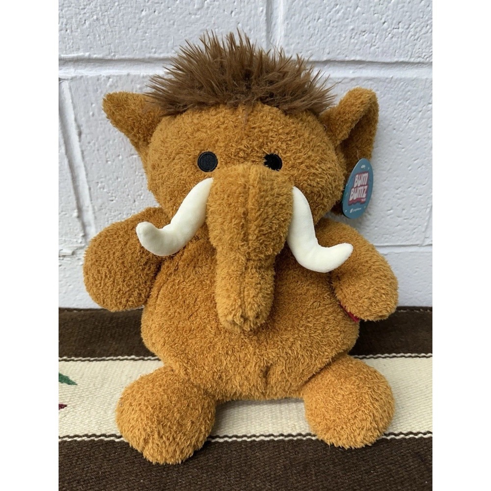 BumBumz JungleBumz Whitney the Woolly Mammoth Plush Toy Large 12"